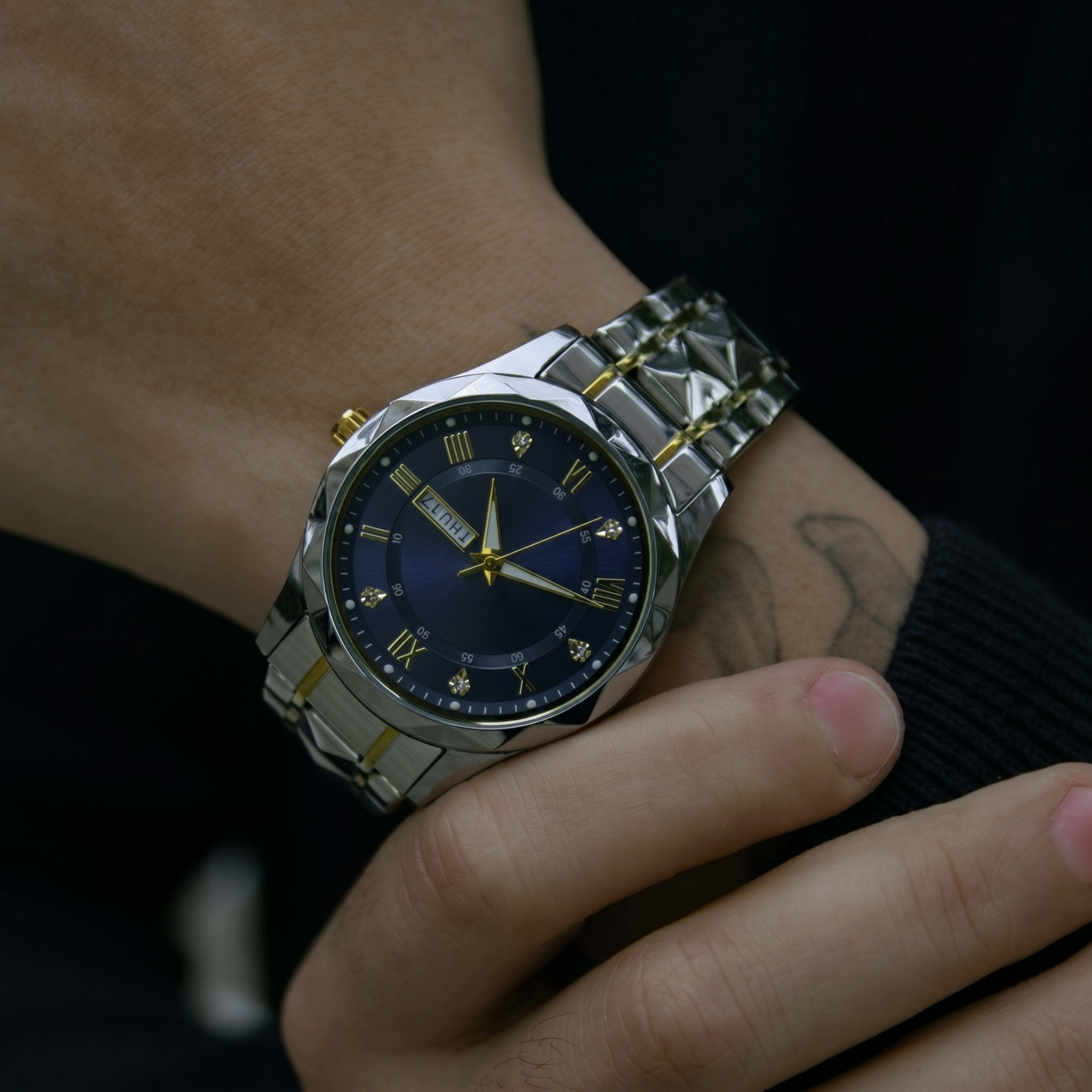 Luminous Steel Watch 40 Mm – Waterproof| Transfer Steel