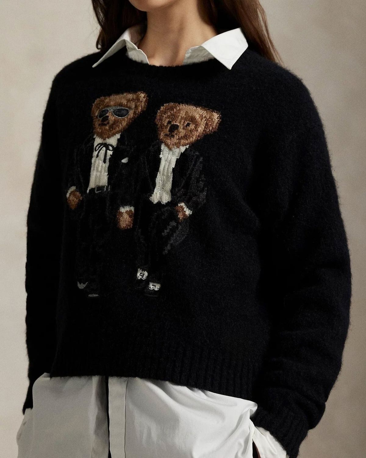The & Ricky Tuxedo Bear Sweater