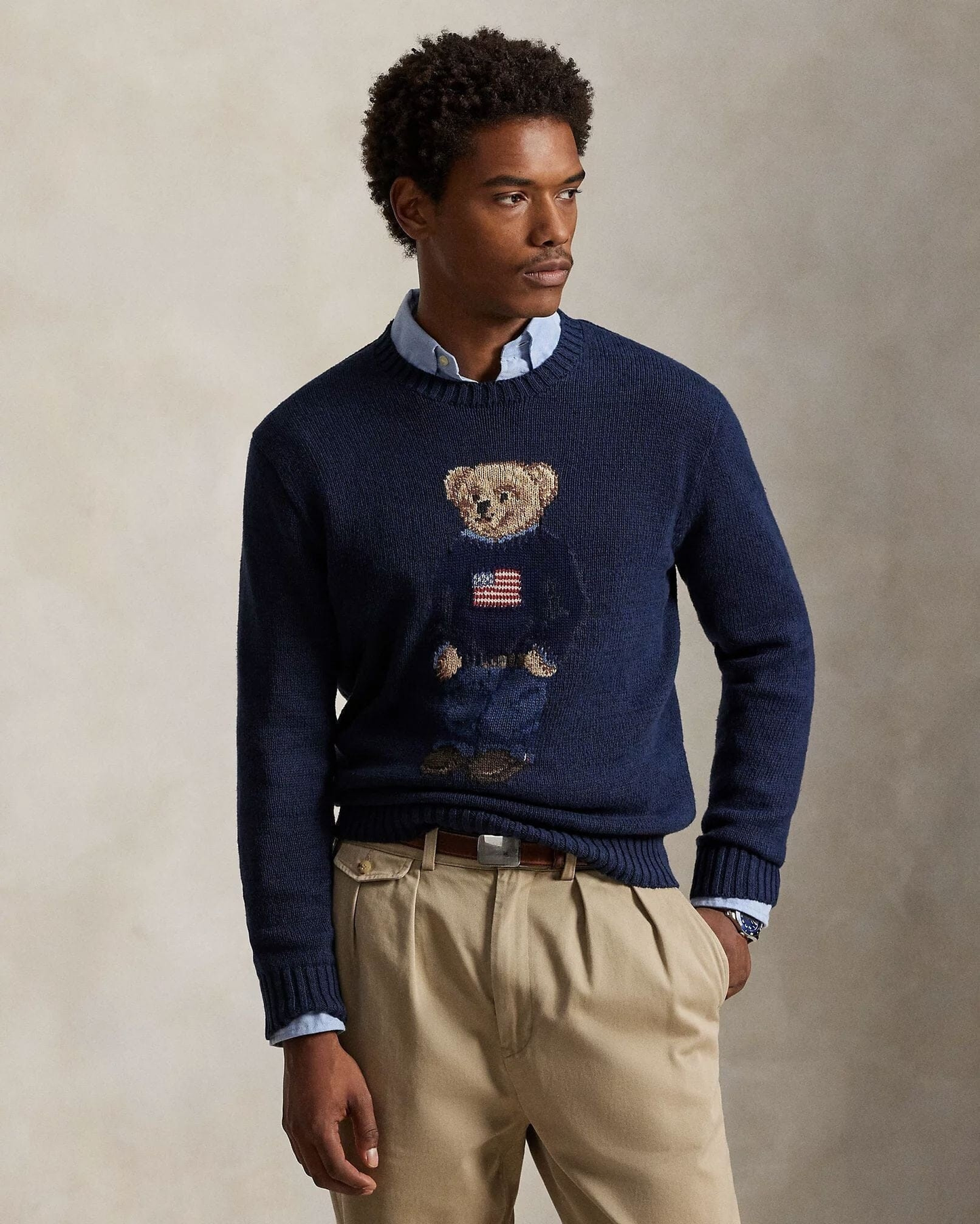 Bear Cotton-Linen Sweater