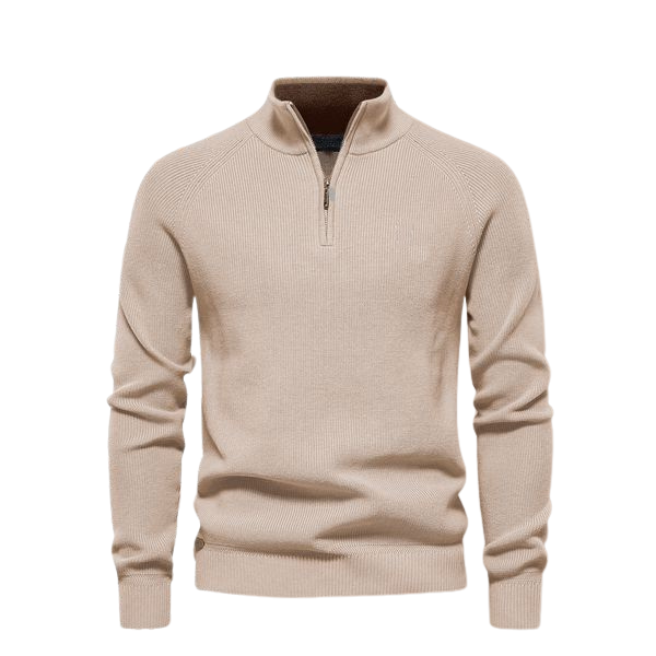 Zip-Neck Sweater
