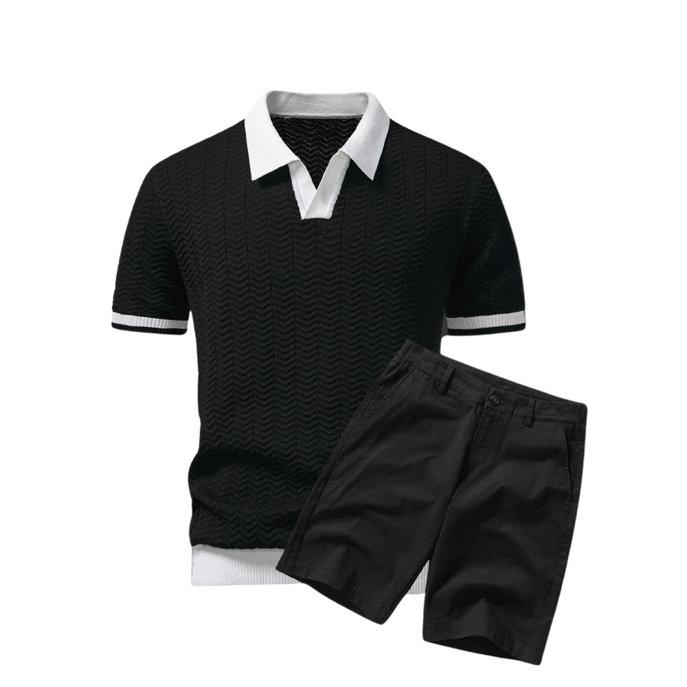 Old Money Polo Shirt + Shorts Set