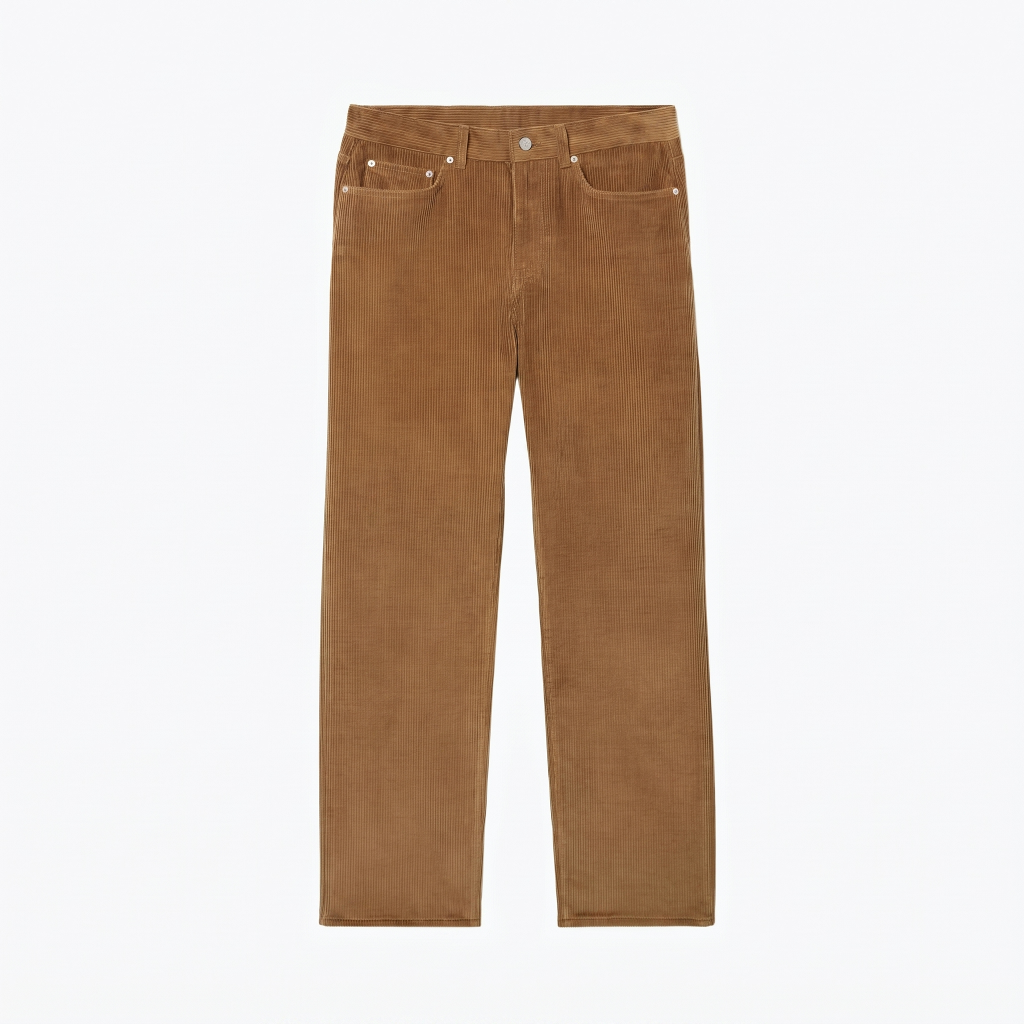 5 Pocket Straight Fit Velour Pants