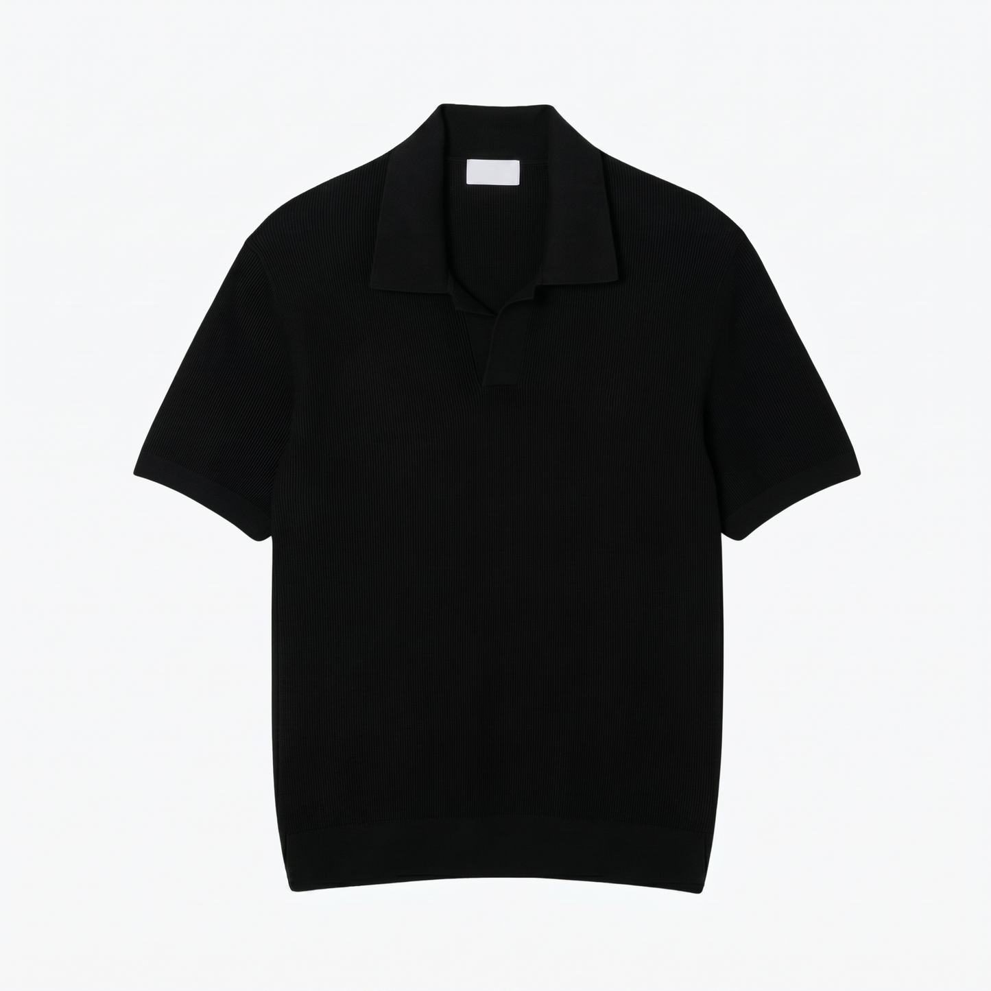 Cotton Blend Open  Collar Sweater