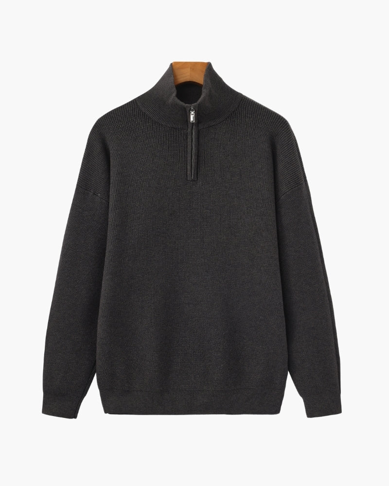 Refined Half-Zip Knit Pullover