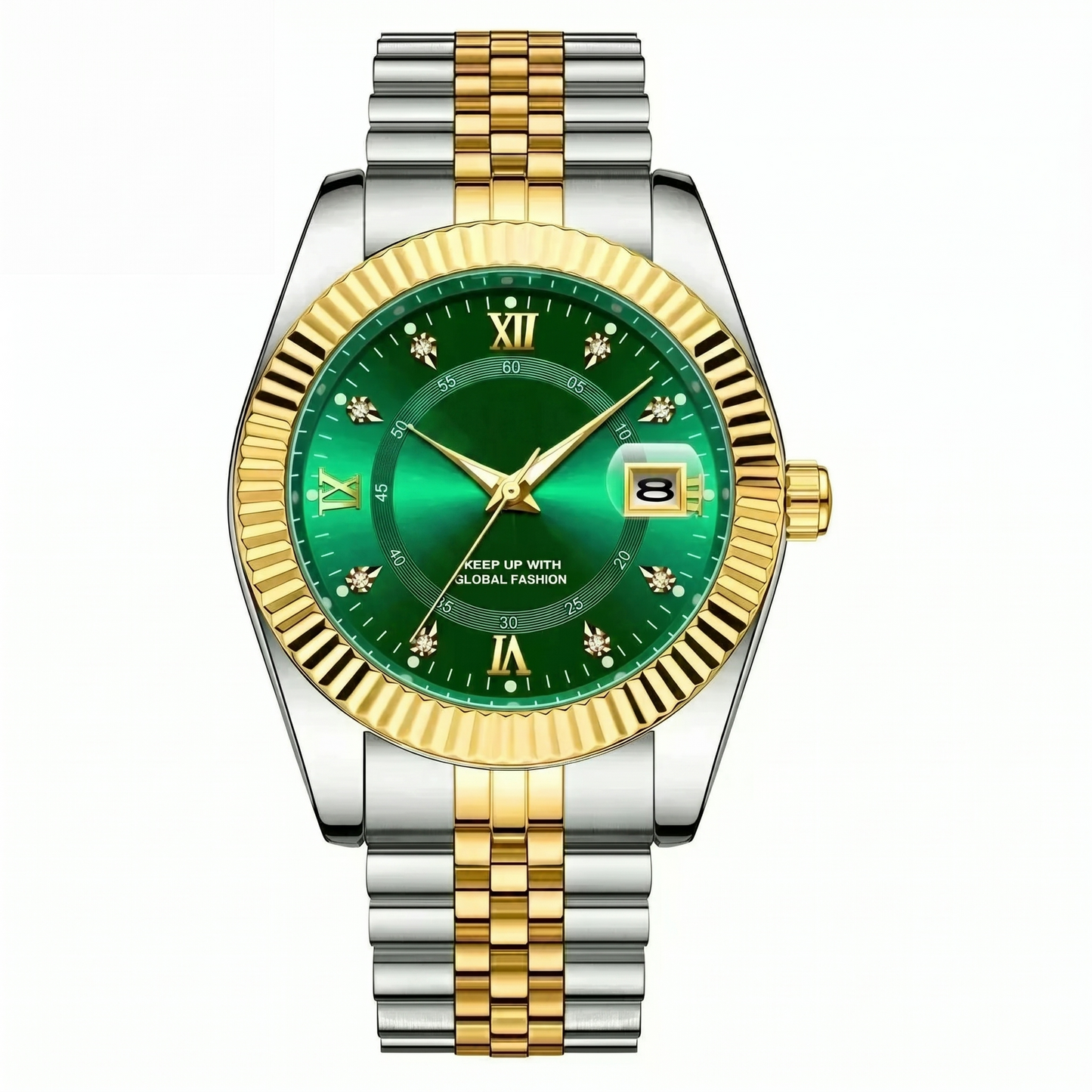 Goldenstar – 40Mm Watch| Waterproof| Stainless Steel