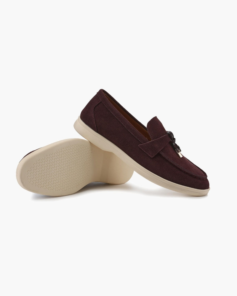 Old Money Suede Lady Loafers