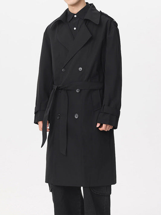 Classic Double-Breasted Trench Coat