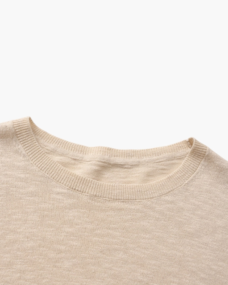 Linen Cotton Essential Crewneck
