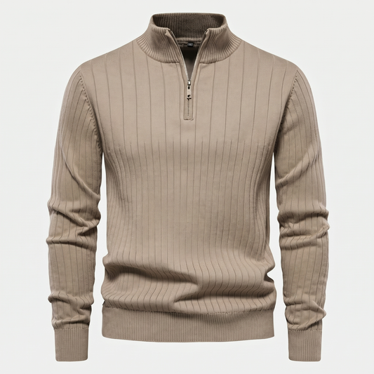 Zip Classic Knit Sweater