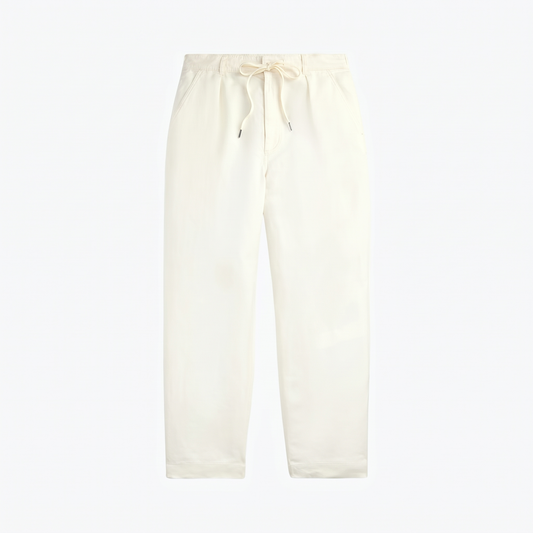 Lateef Relaxed Fit Pleated Linen Pant