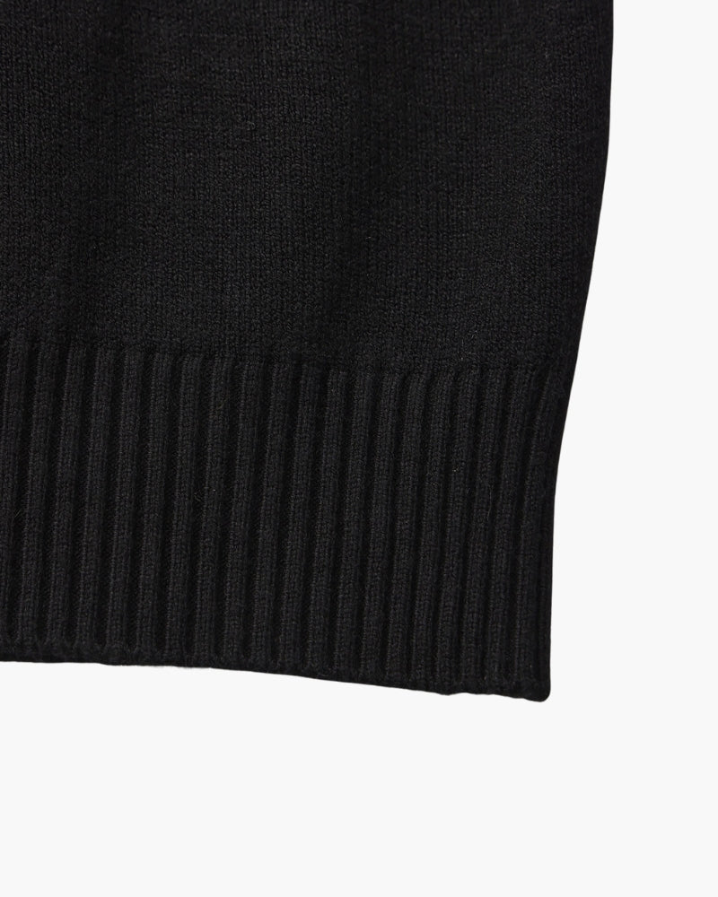 Essential Ribbed Mock Neck Sweater