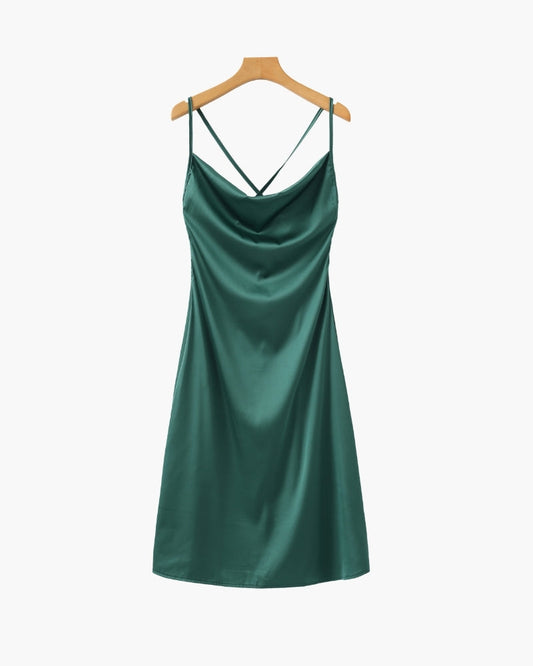 Old Money Silk Slip Dress