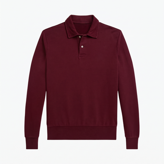 Loopback Fleece Collared Sweatshirt