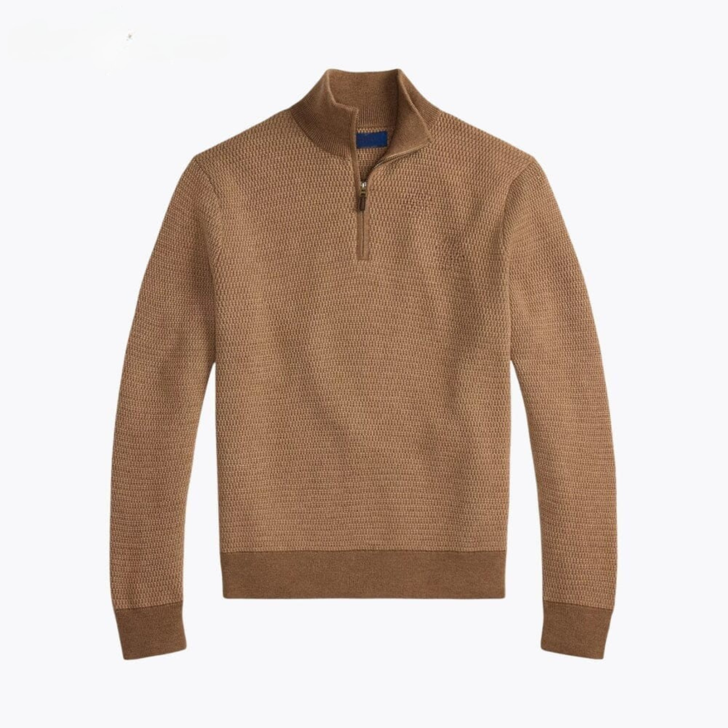 Washable Wool Quarter-Zip Sweater