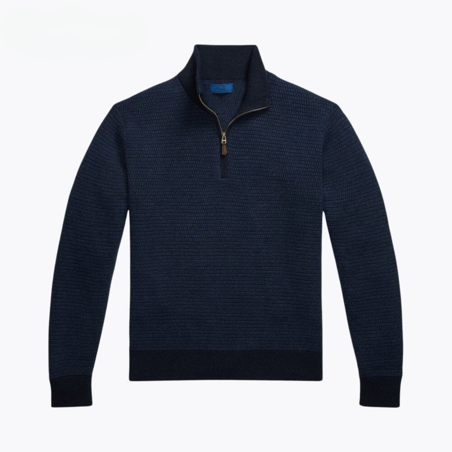 Washable Wool Quarter-Zip Sweater