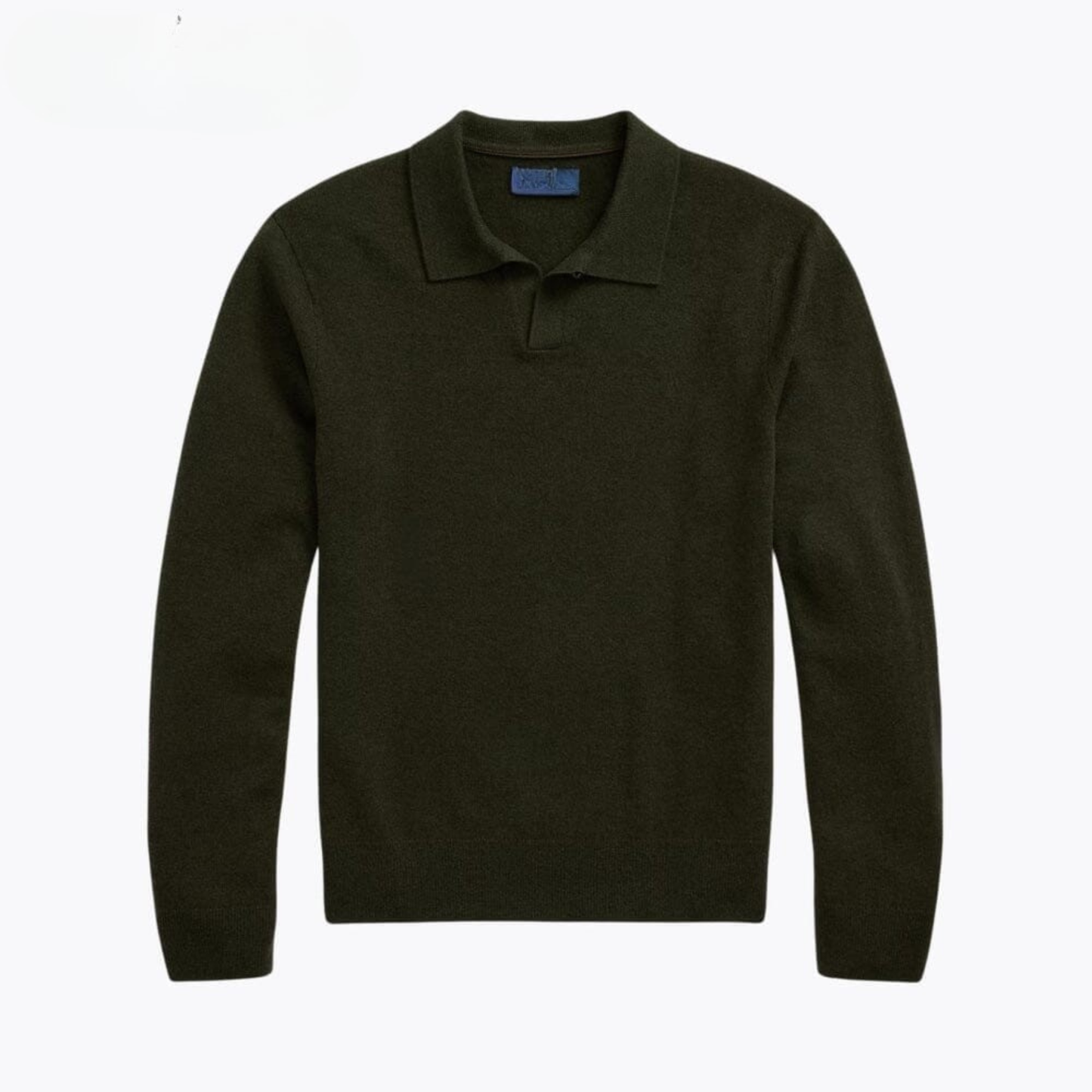 Wool Johnny-Collar Sweater
