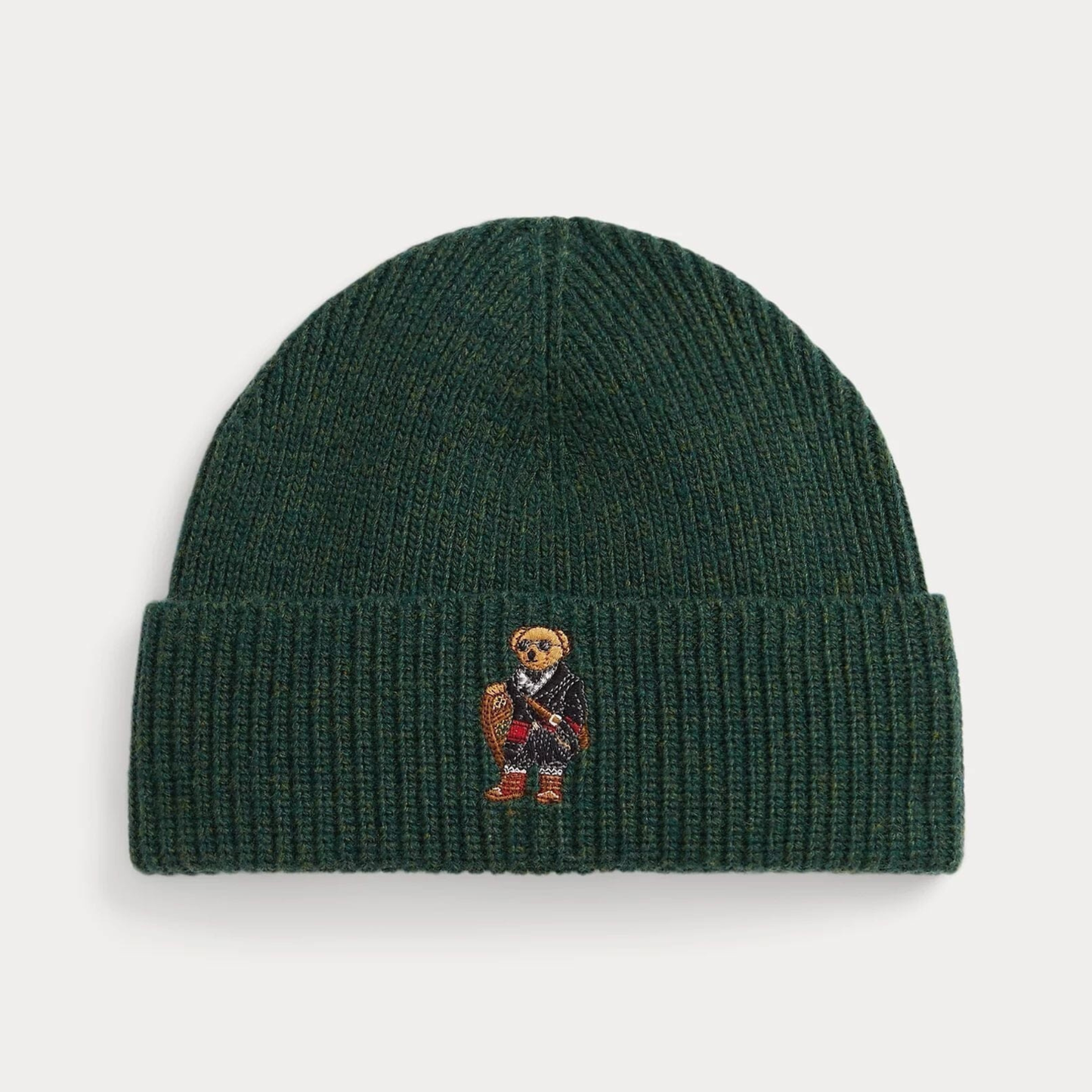 Bear Rib-Knit Beanie
