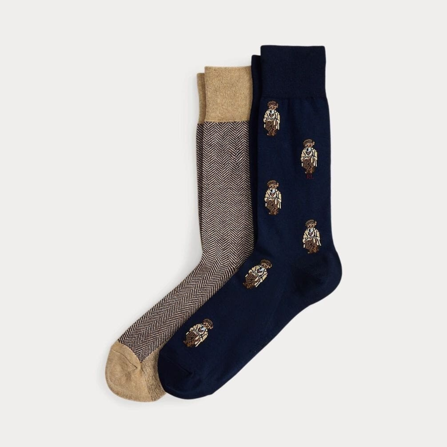 Bear Trouser Sock 2-Pack