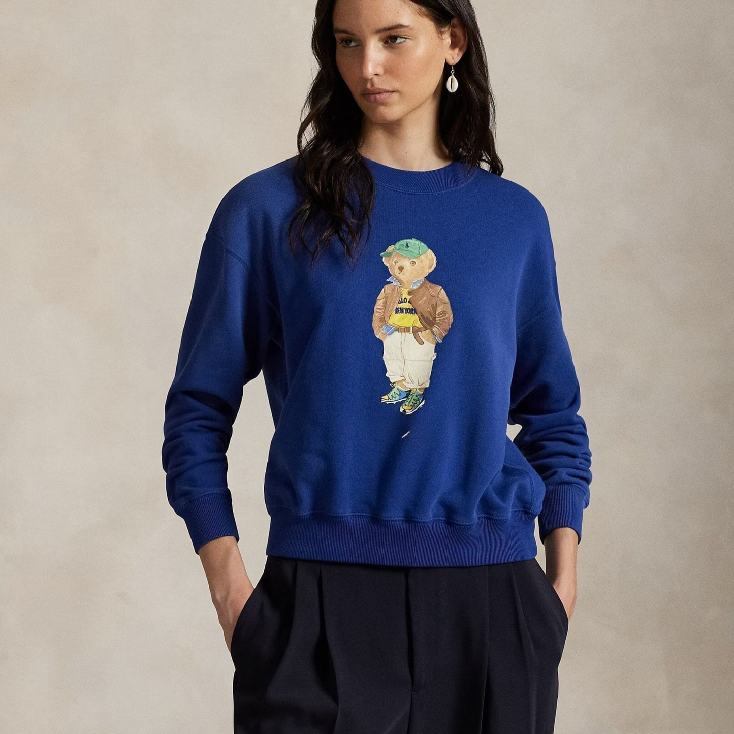 Bear Lightweight Fleece Crewneck