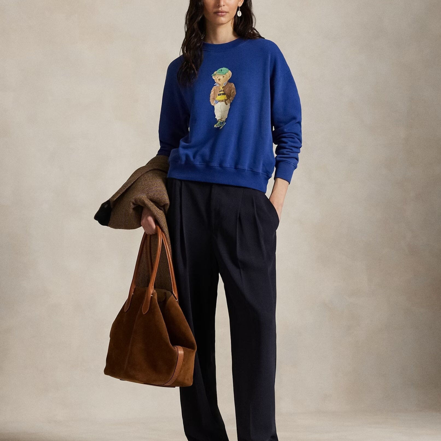 Bear Lightweight Fleece Crewneck
