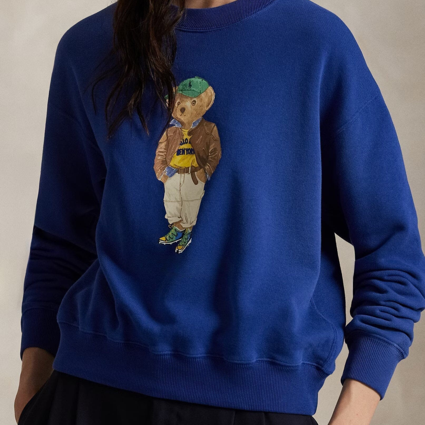 Bear Lightweight Fleece Crewneck