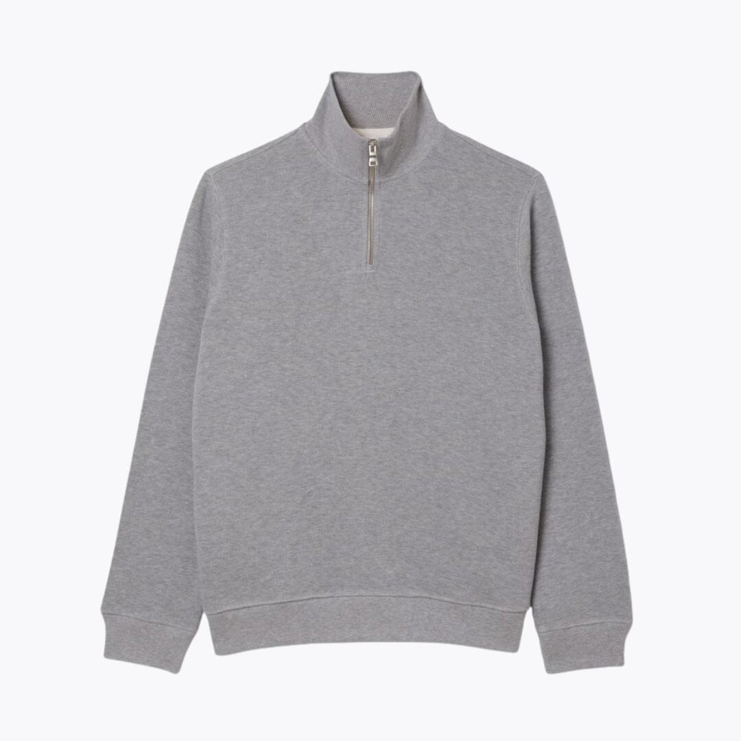 Zip-Up High Neck Sweatshirt