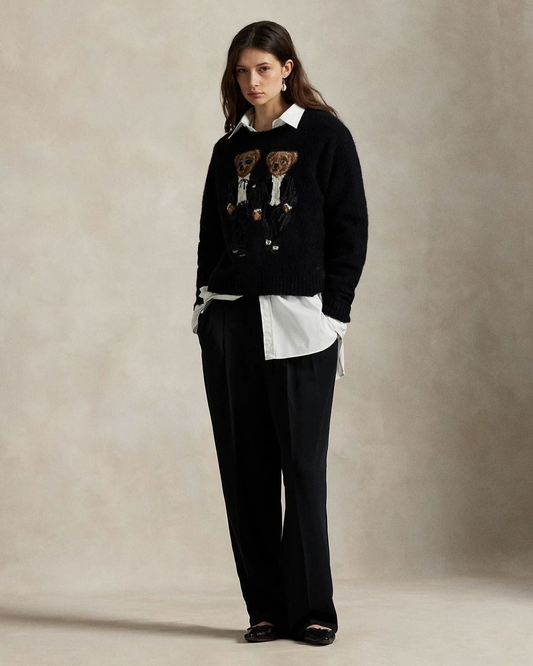 The & Ricky Tuxedo Bear Sweater