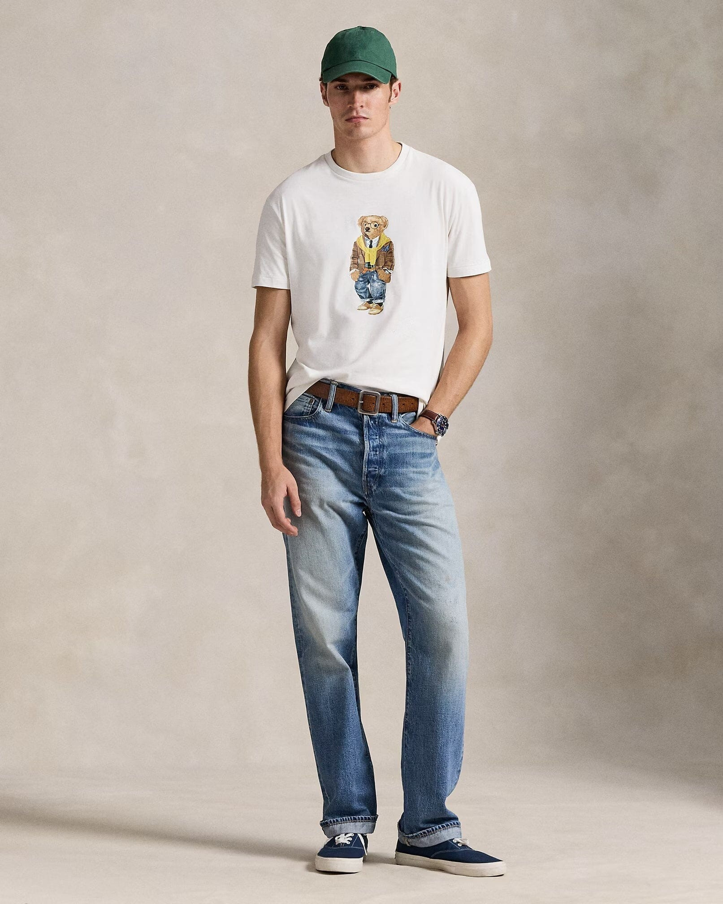 Classic Fit  Bear Jersey T-Shirt