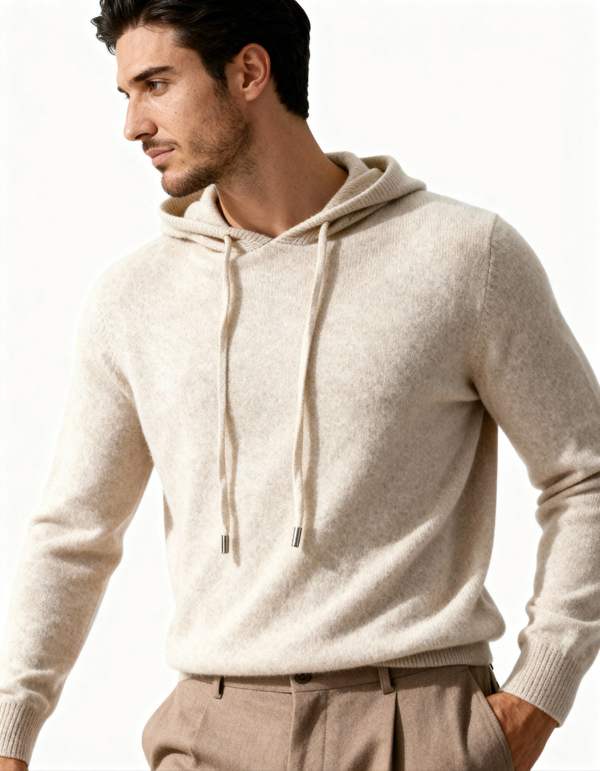 100% Cashmere Hoodie