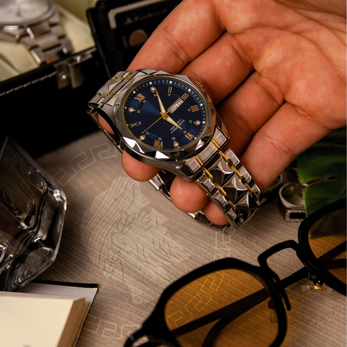 Luminous Steel Watch 40 Mm – Waterproof| Transfer Steel