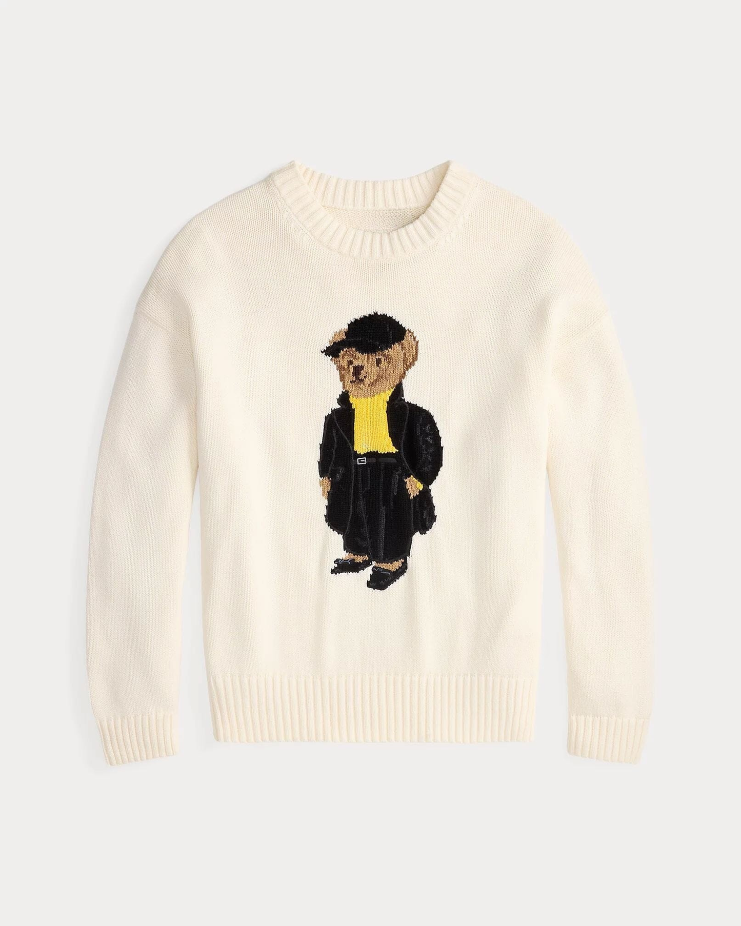 Bear Cotton Crew Neck Sweater