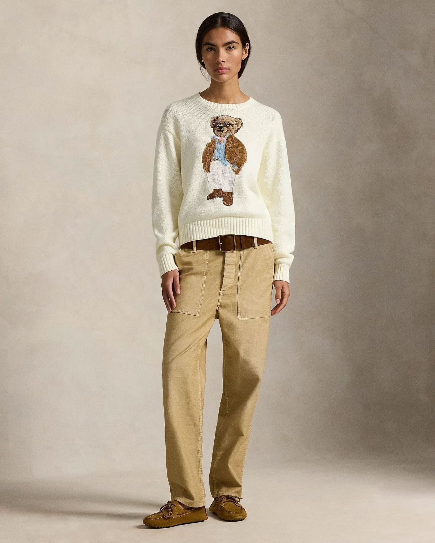 Bear Cotton Crewneck Sweater