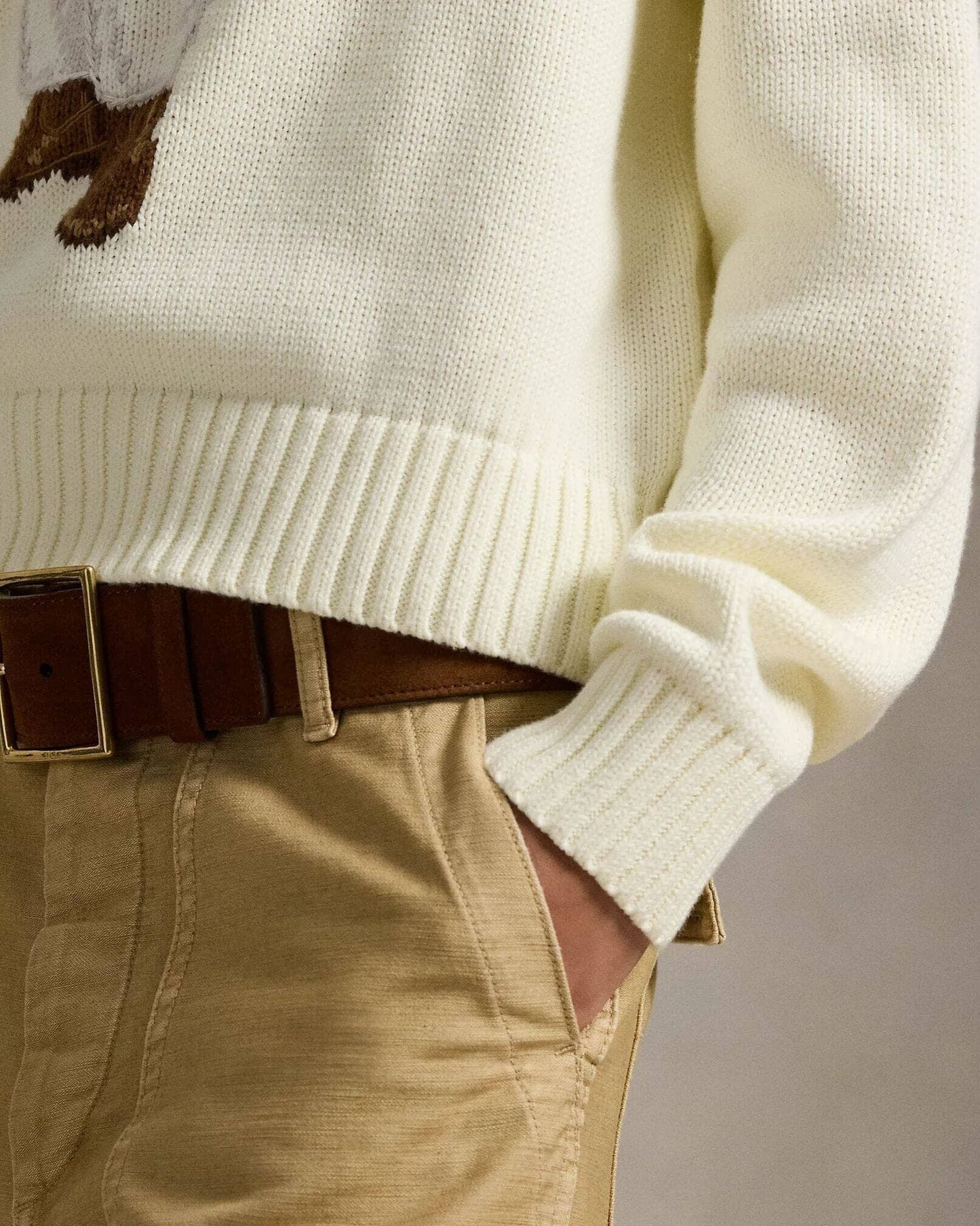 Bear Cotton Crewneck Sweater