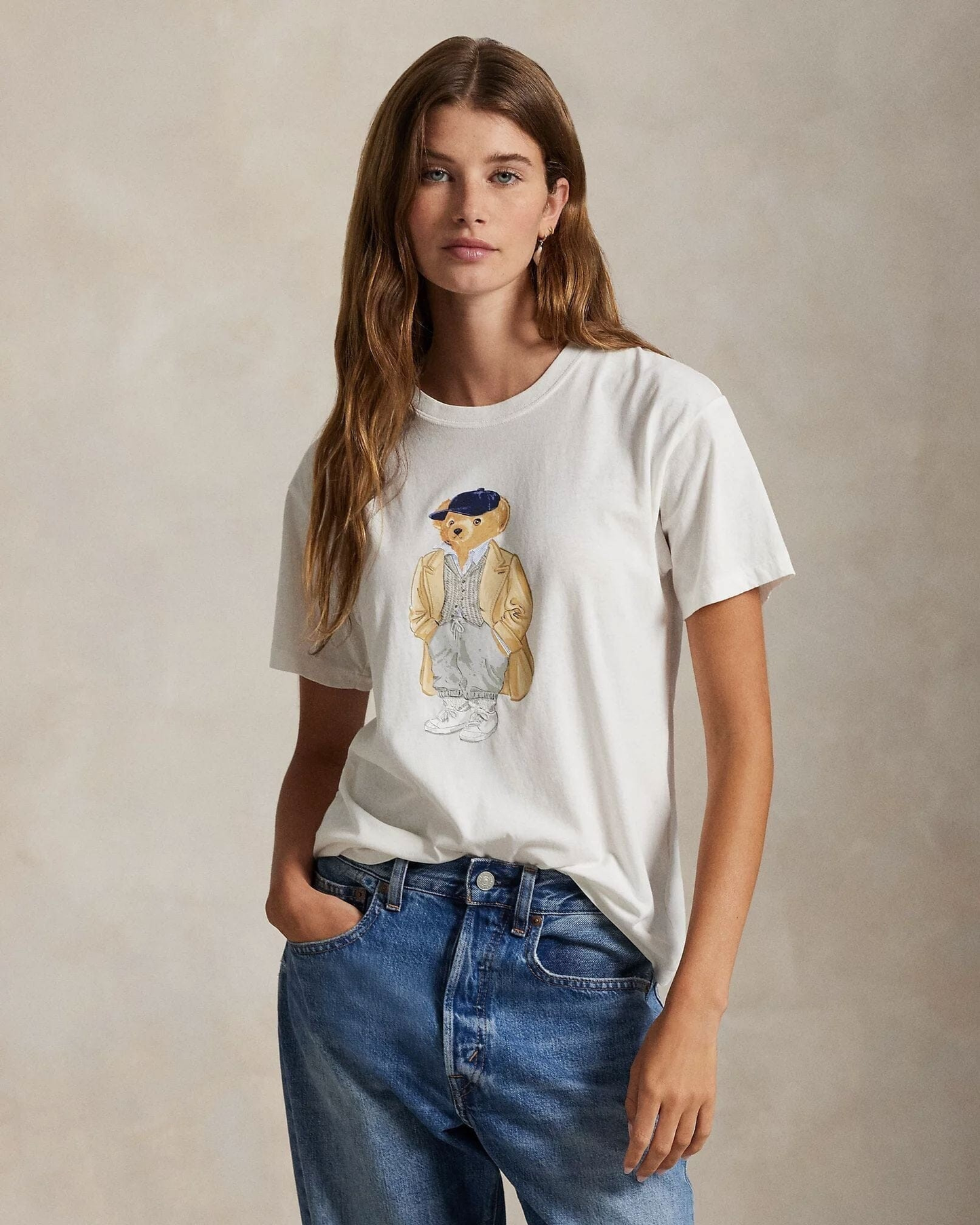 Bear Cotton Jersey T-Shirt