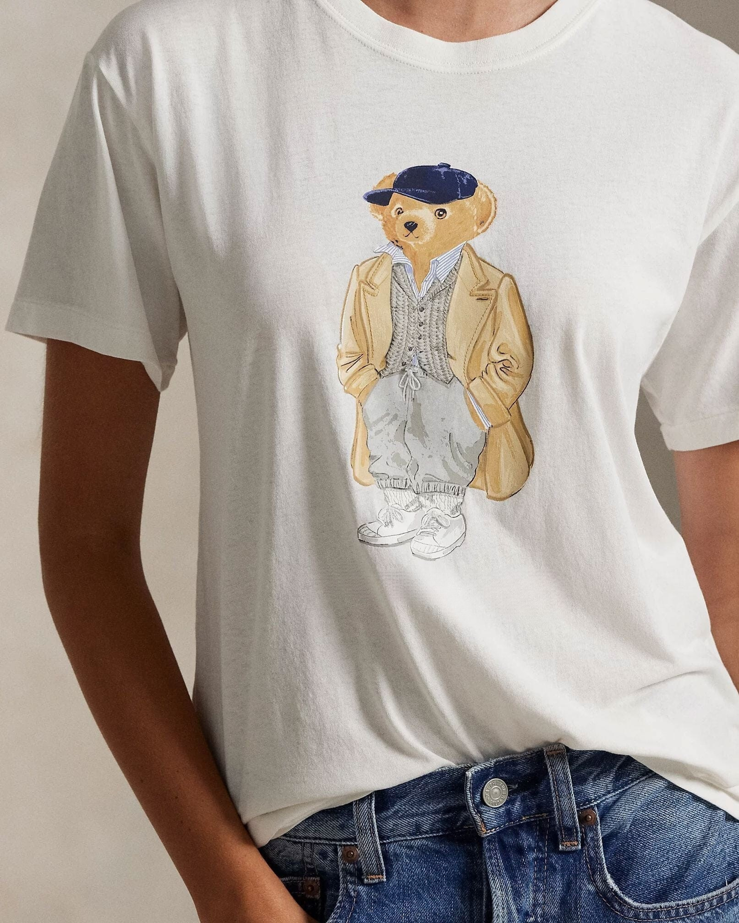 Bear Cotton Jersey T-Shirt