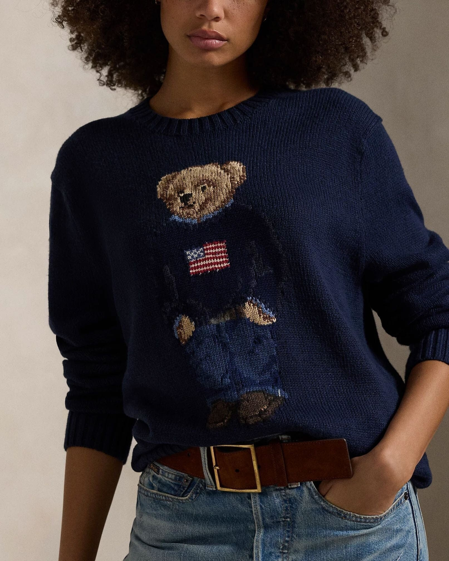 Bear Cotton-Linen Sweater