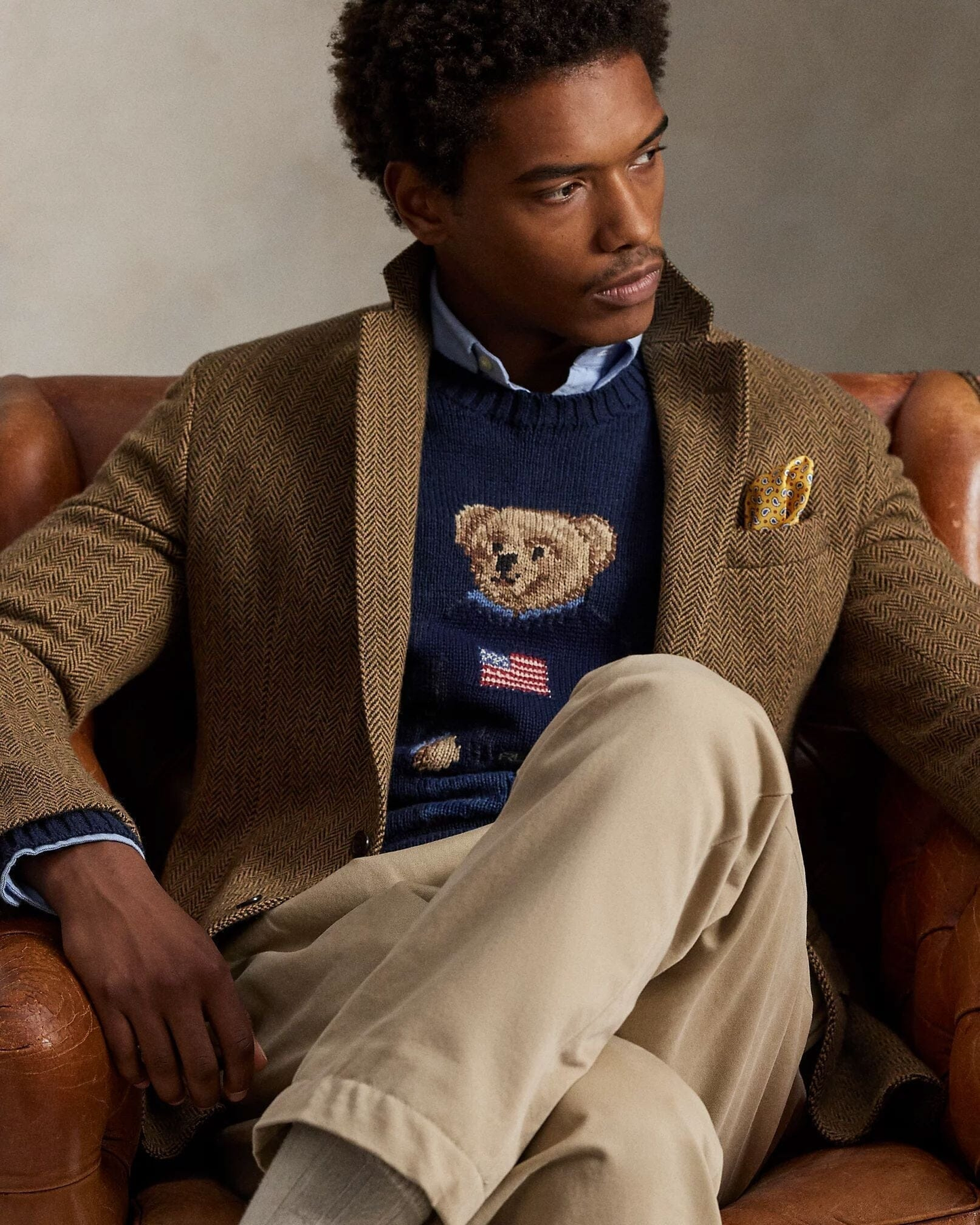 Bear Cotton-Linen Sweater