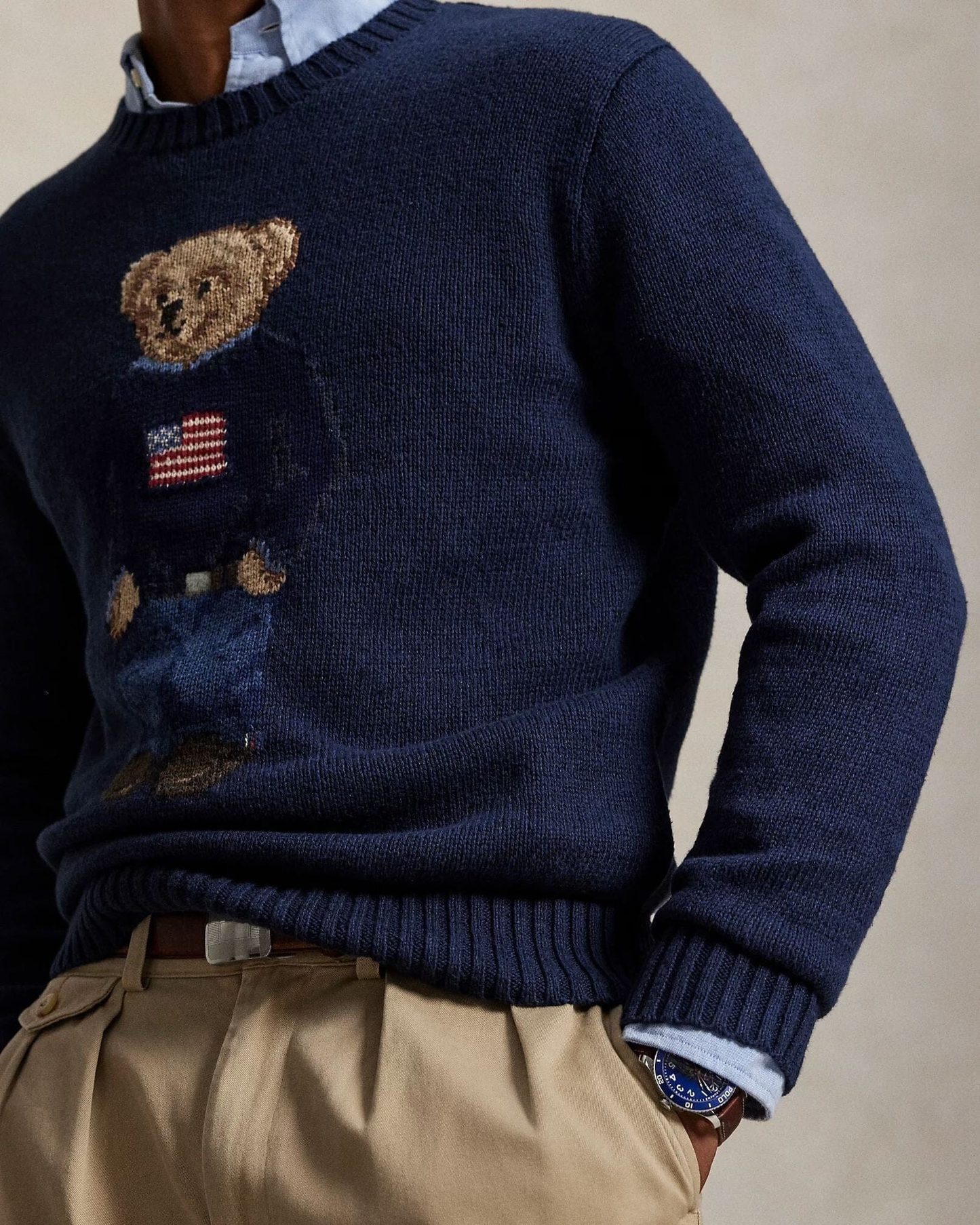 Bear Cotton-Linen Sweater
