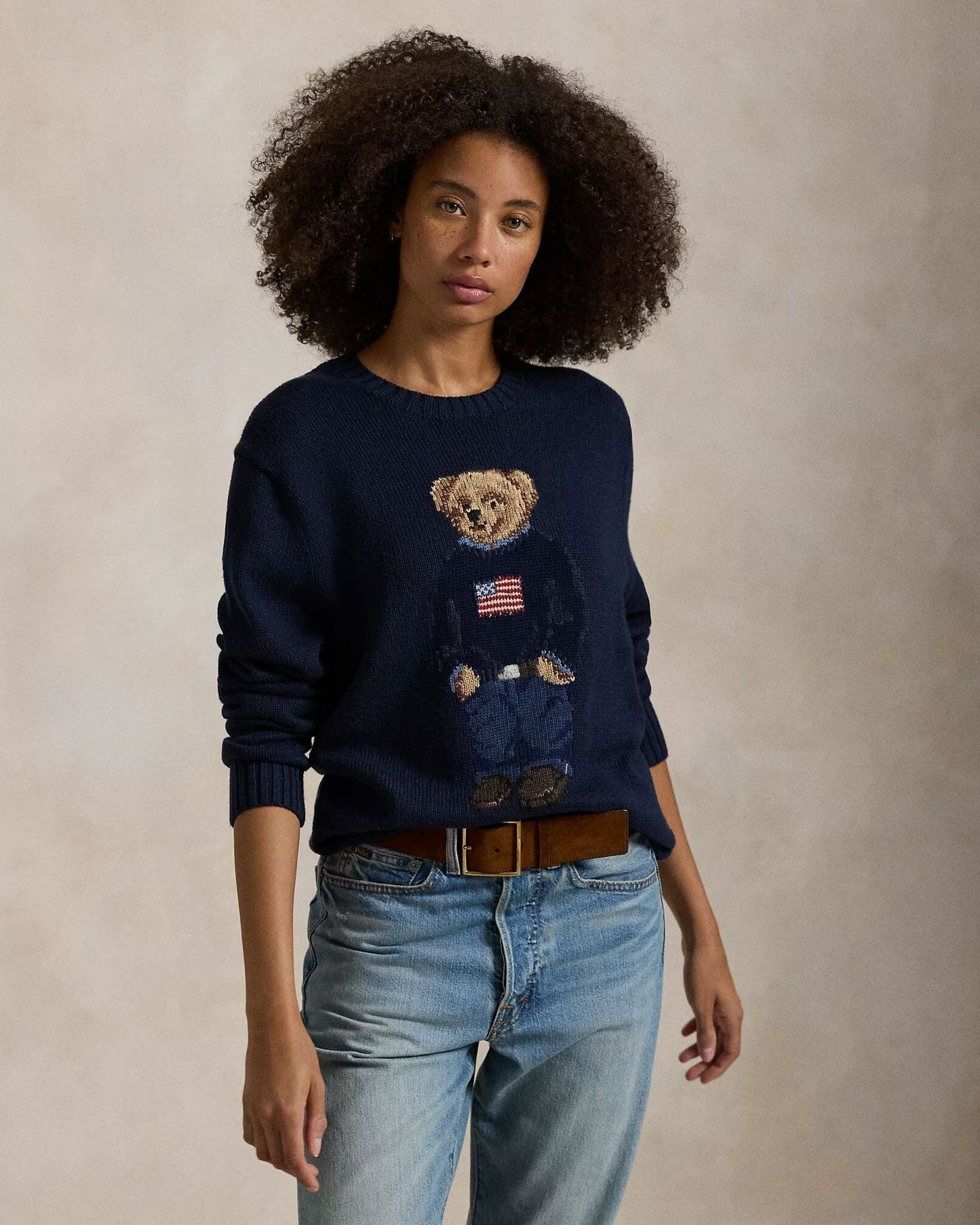 Bear Cotton-Linen Sweater