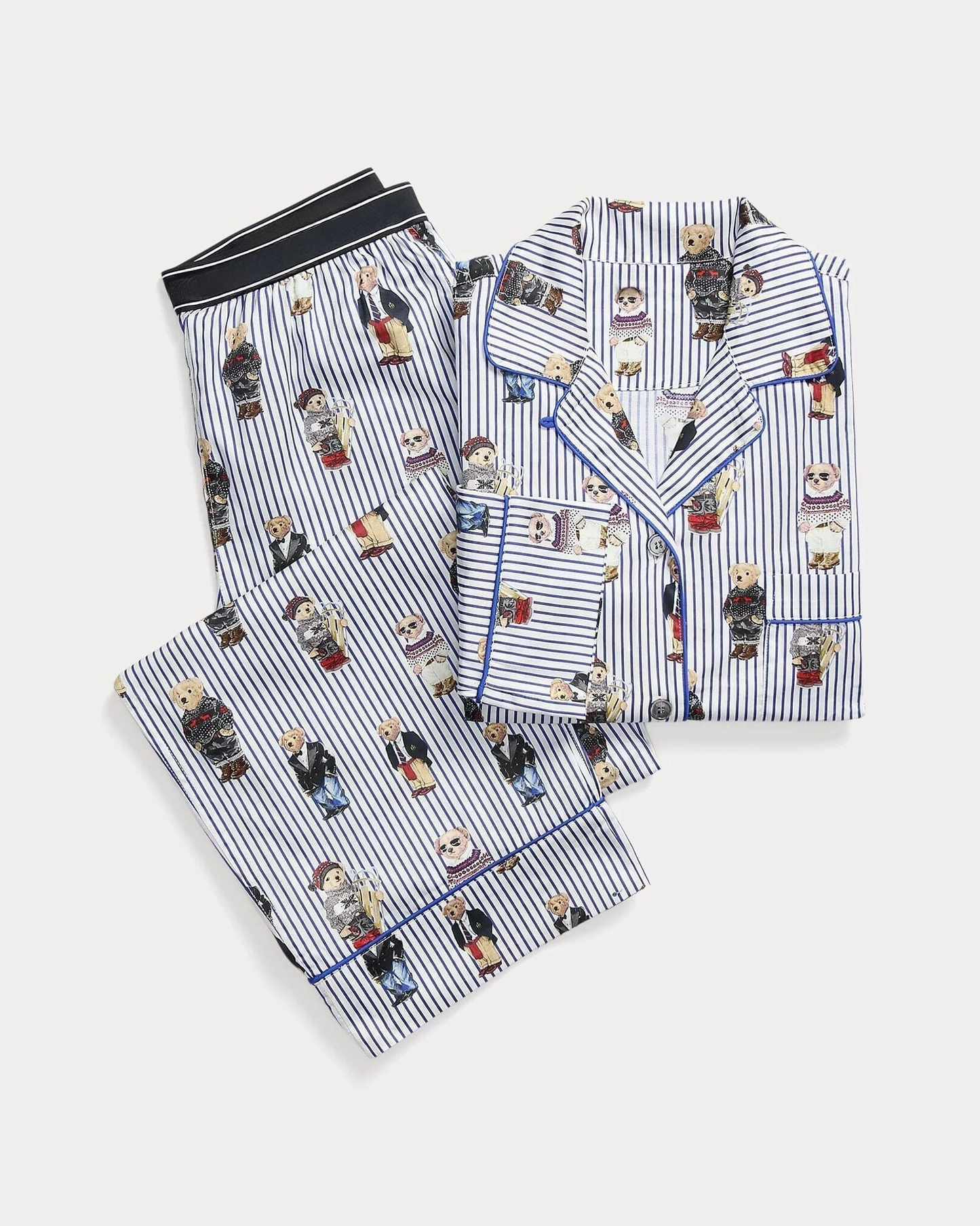 Bear Cotton Sateen Pajama Set