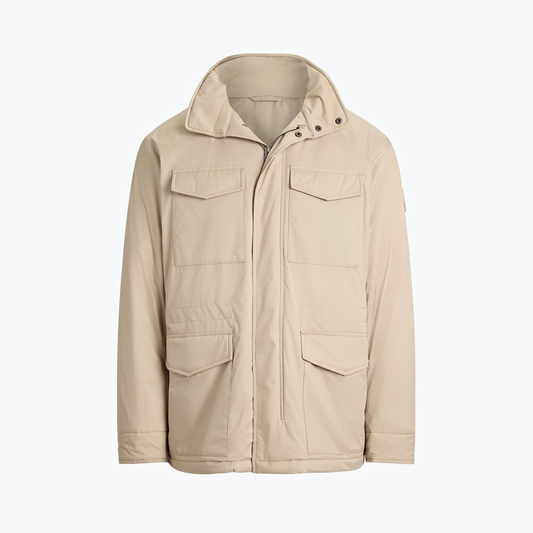 Gabardine Hooded Field Jacket