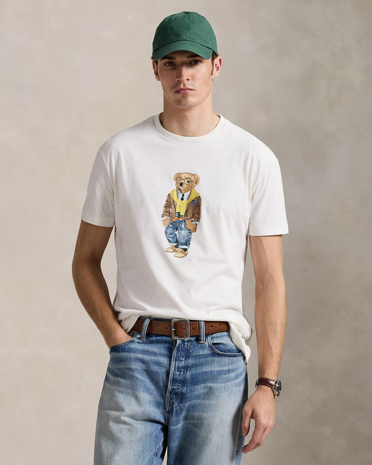Classic Fit  Bear Jersey T-Shirt