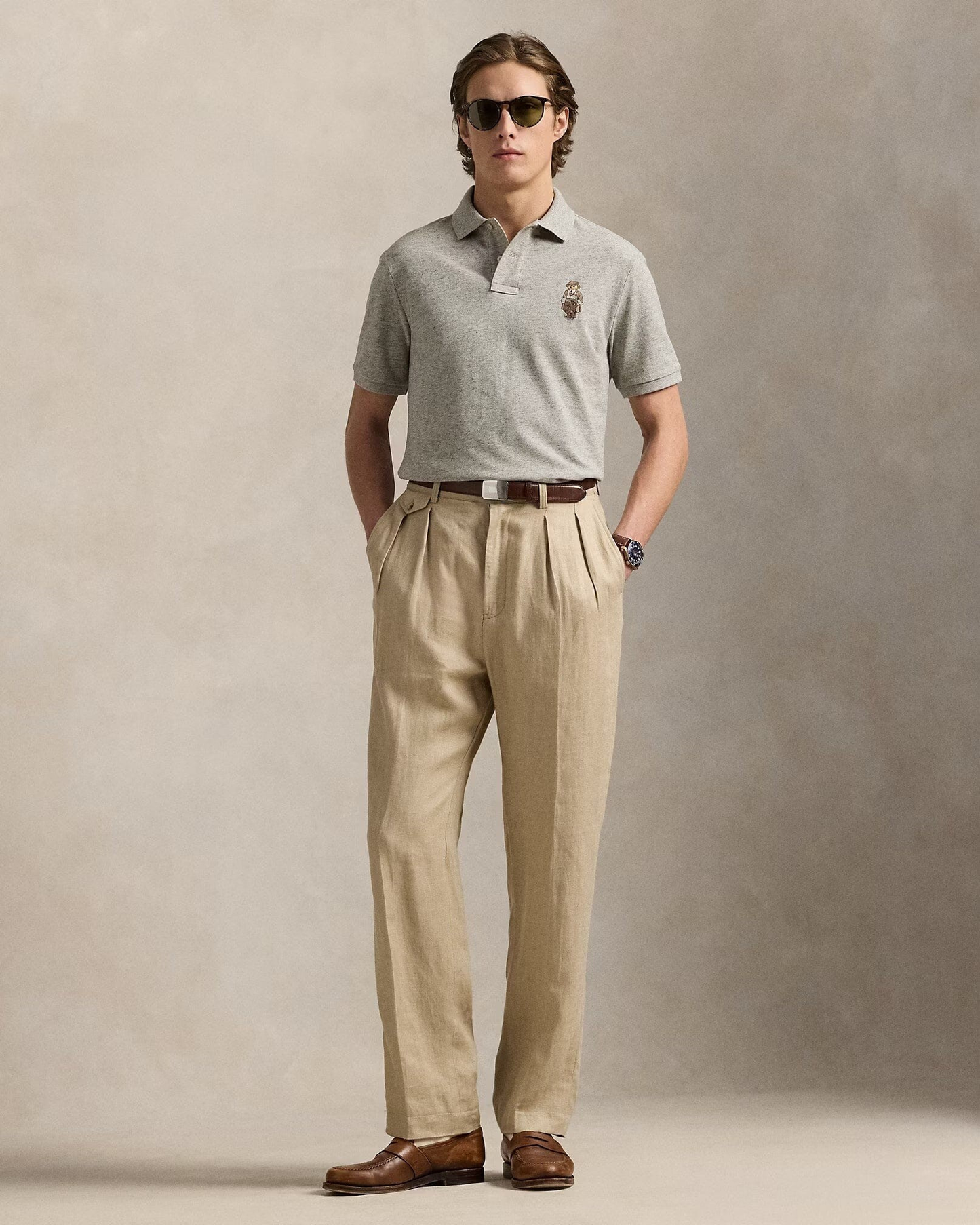 Classic Fit  Bear Mesh Shirt