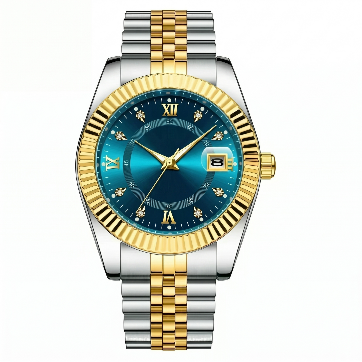 Goldenstar – 40Mm Watch| Waterproof| Stainless Steel