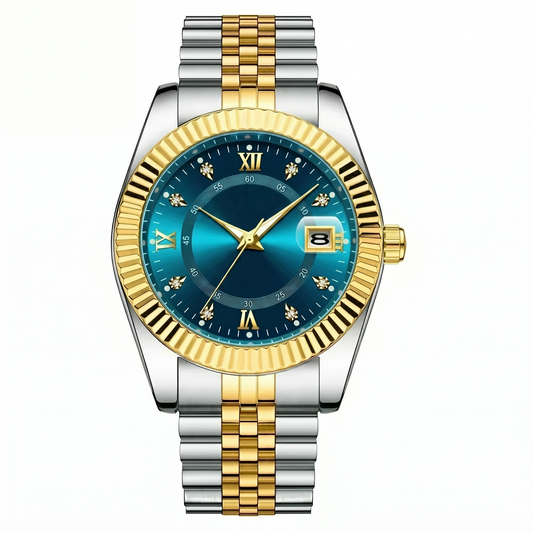 Goldenstar – 40Mm Watch| Waterproof| Stainless Steel