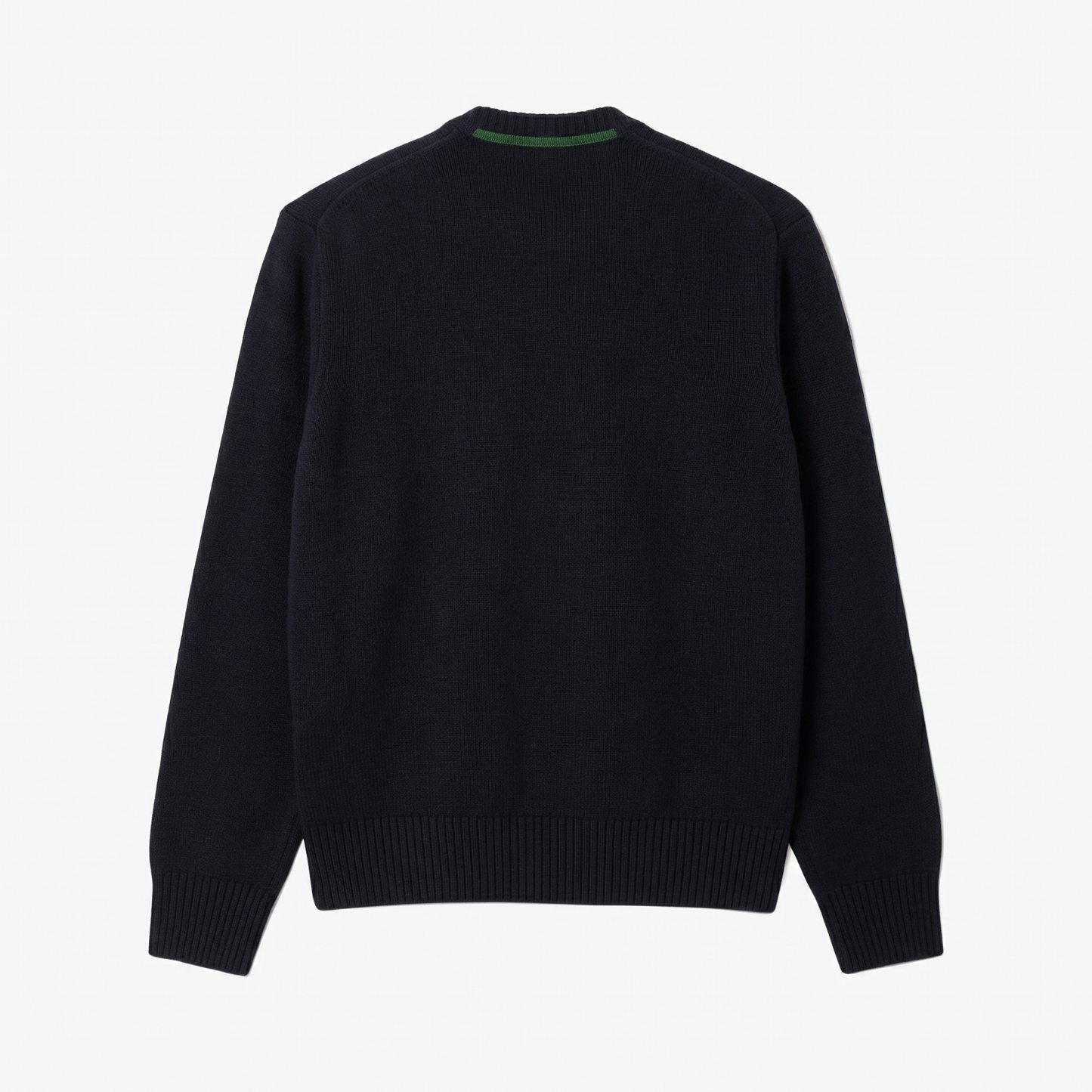 Carded Wool Crew Neck Sweater