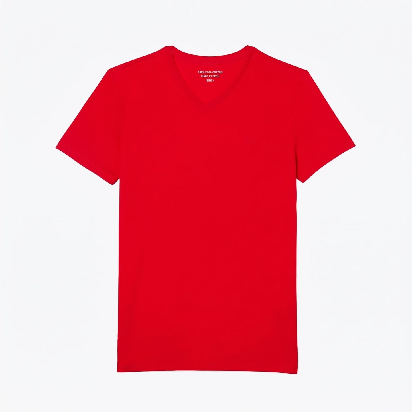 Lightweight Cotton Pima V Neck T-shirt