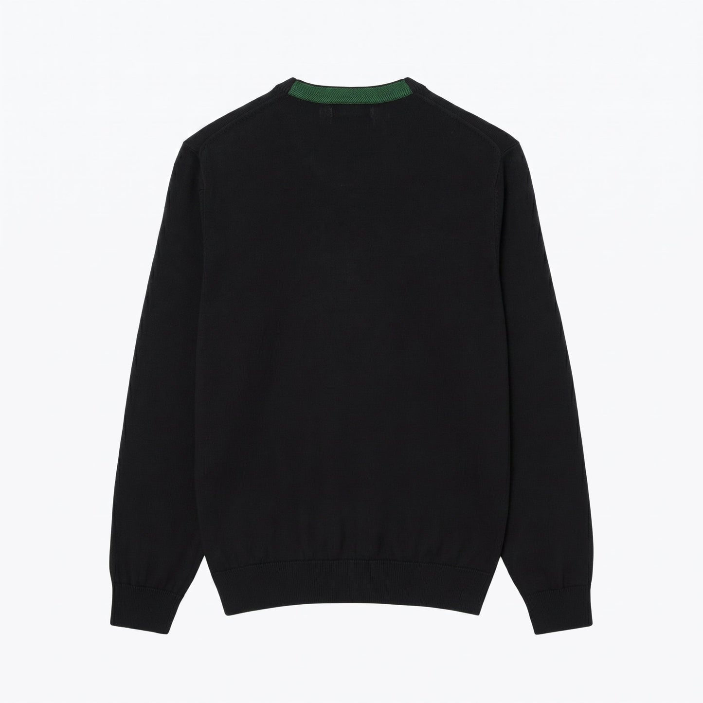 Monochrome Cotton V-Neck Sweater