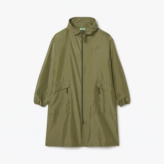 Long Packable Water-Repellent Parka