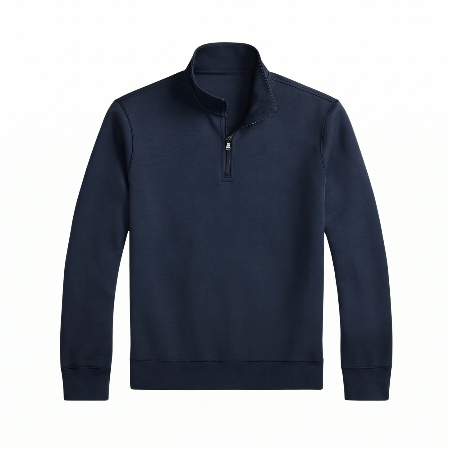 Double-Knit Mockneck Pullover